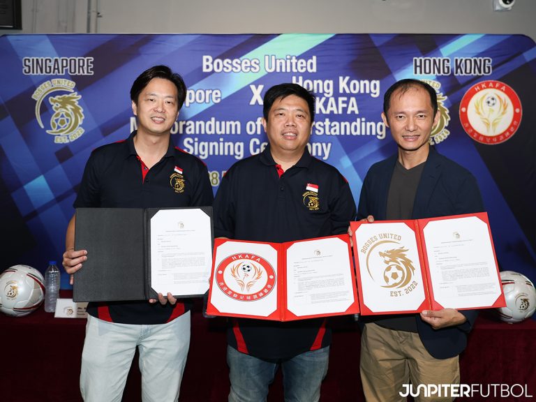 Bosses United Singapore Signs MOU with Hong Kong HKAFA, Expanding Beyond Football